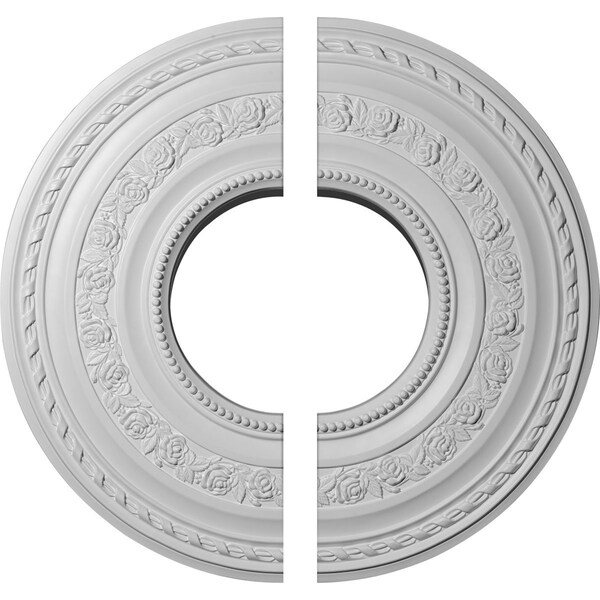 Ekena Millwork Anthony Ceiling Medallion, Two Piece (Fits Canopies up to 11 5/8"), 29 3/8"OD x 11 5/8"ID x 1 1/8"P CM29AT2 - main